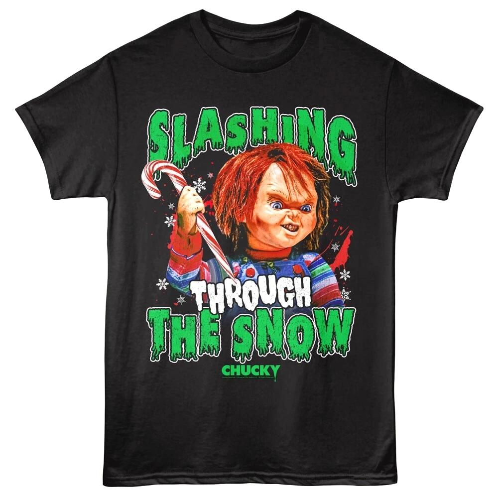 Chucky Slashing Through the Snow Men s T Shirt 4XL
