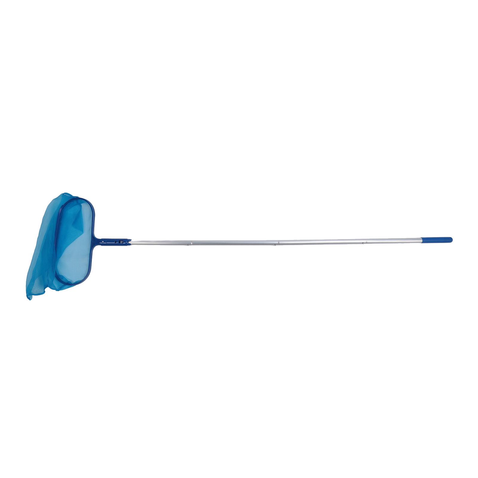 Pool Cleaning Tool Set Including Professional Leaf Skimmer Net 4 Poles Swimming Pool Maintenance Kit for Pool Bottom
