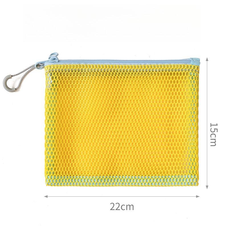 Mesh Travel Cosmetic Bag Portable Makeup Storage Bag Purses Women Large Capacity Zipper Make Up Organizer Storage Clutch