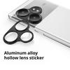 For Realme GT 6T 5G/GT 6 5G Hollow Lens Protector Aluminum Alloy Phone Camera Bezel Cover