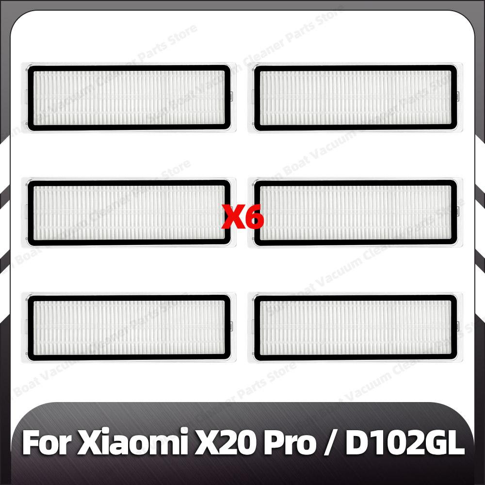Kompatibilní pro Xiaomi X20 Pro Náhradní hlavní boční kartáč HEPA filtr Mopovací podložky Prachové sáčky Náhradní díly Příslušenství