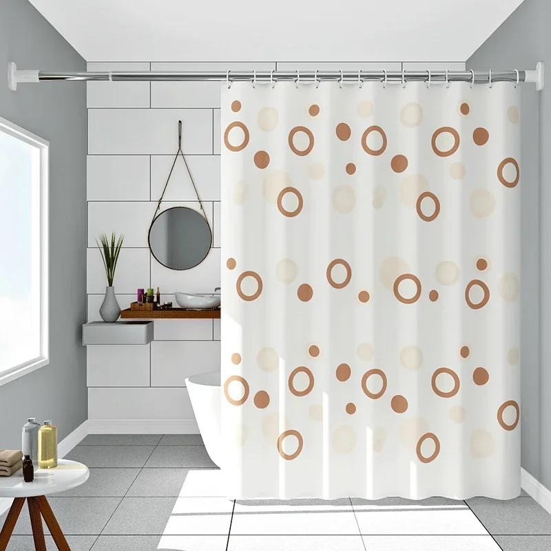 Zasłona prysznicowa z nadrukiem rozgwiazdy Wodoodporna zasłona łazienkowa Prosty nowoczesny styl 200 cm z haczykami Wodoodporna tkanina PEVA