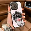 Aesthetic Funny David Mona Lisa Phone Case For iPhone 17,16,15,14,13,12,11 Plus Pro Max Colored Silver Phone Case
