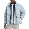 Levis Solid Color Zipper Stand Collar Down Jacket Men Outerwear Blue A5803-0000
