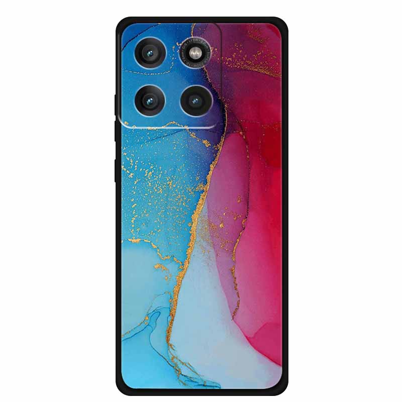 For Moto Edge 60 Pro Case XT2507-1 Coque Multi Colored Marble Pattern Soft Silicon Back Cover for Motorola Edge 60 Pro 5G Bumper