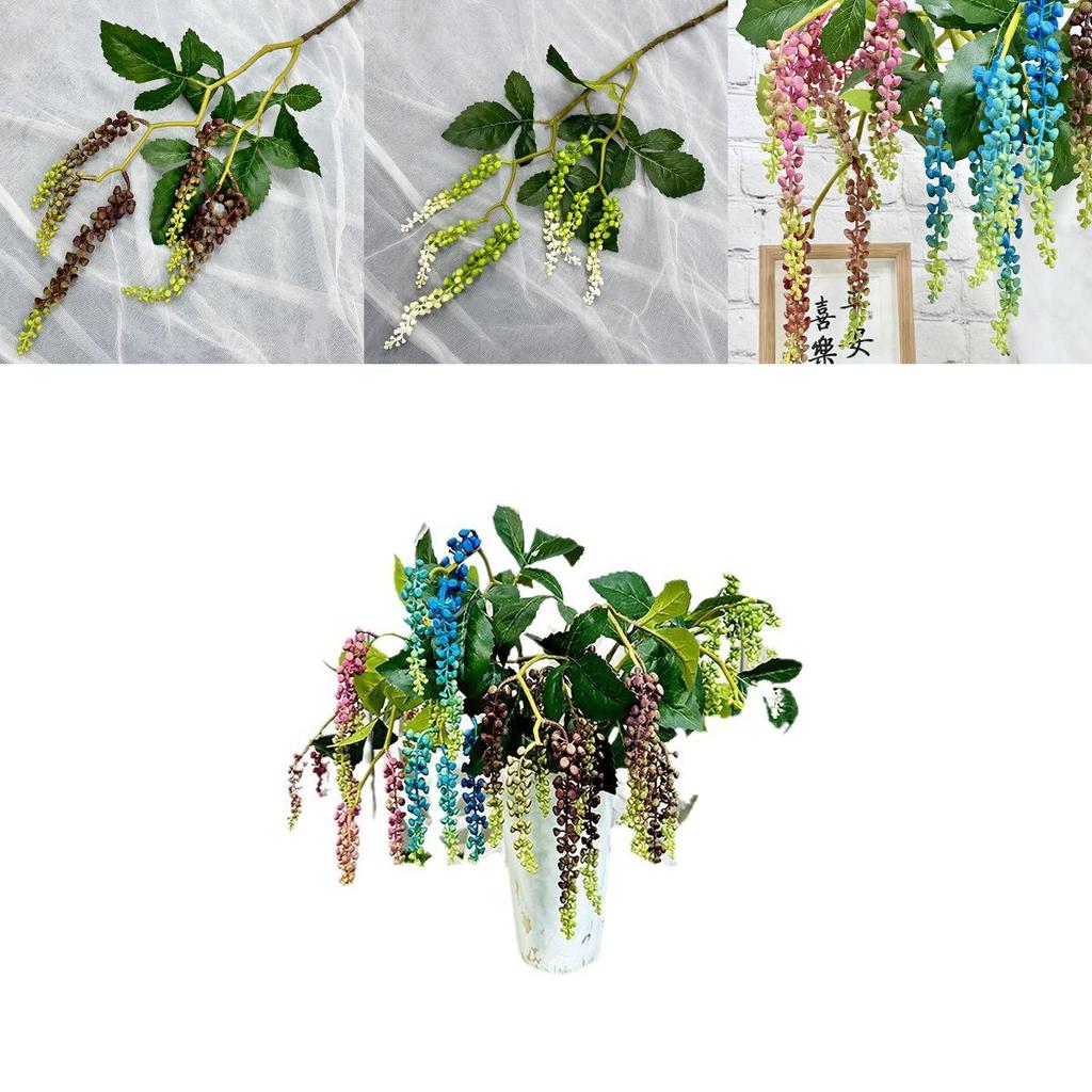 Soft Silicone Artificial Greenery Wall Hanging Decorative For Party Celebrations And Home Decor