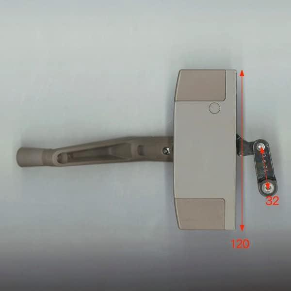 Duo PG Symphony Series Operator Rotating for Louvered Universal Fit for Left and Right Handed Gray Handle, Handle, Double-Glazed Windows, Windows,