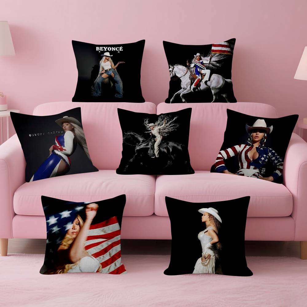 BBeyonce Cowboy Singer Personalized Pillow Dust Cover Bedroom Kids Party Decoration Pillowcase Birthday Children Gift