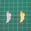 10Pcs 11*29mm DIY Accessories Wing Pendant