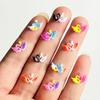 55 Pieces Of Resin Cartoon Swan Rhinestone Decoration Diy , Suitable For Nail Art And Valentine'S Day Jewelry Production A148