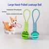 Dog Tug-of-War Ball - Food-Dispensing, Teeth-Cleaning Toy for Medium & Large Dogs