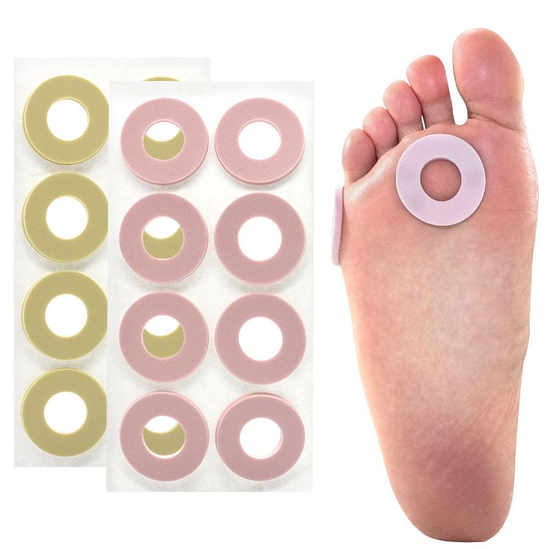 Foot Anti-Abrasion Protectors Pads Toe Protector Foam Round Chicken Eye Patch Foot Care Tools