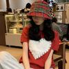 Chic Red Plaid Bucket Hat For Women Vintage Style Sun Protection Breathable Cotton