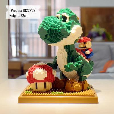 Klassisches Spiel Dinosaurierform Bausteine - Yoshi & Mario