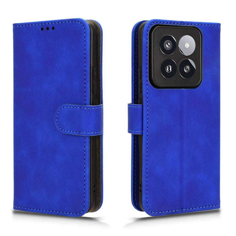 Xiaomi 14 Pro Skin-Feel Flip Case with Card Holder & Wallet Slot