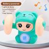 360° Tumbling Monkey Toy Adorable Musical LED Light Interactive Toy for Kids Boys Girls Party Supplies