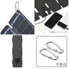 OHM Solar Charger, Foldable Solar Panel Charger, 14W with USB-A Port, IP65 Waterproof, BT-JS14AA1 (Product Code: 05-1174)