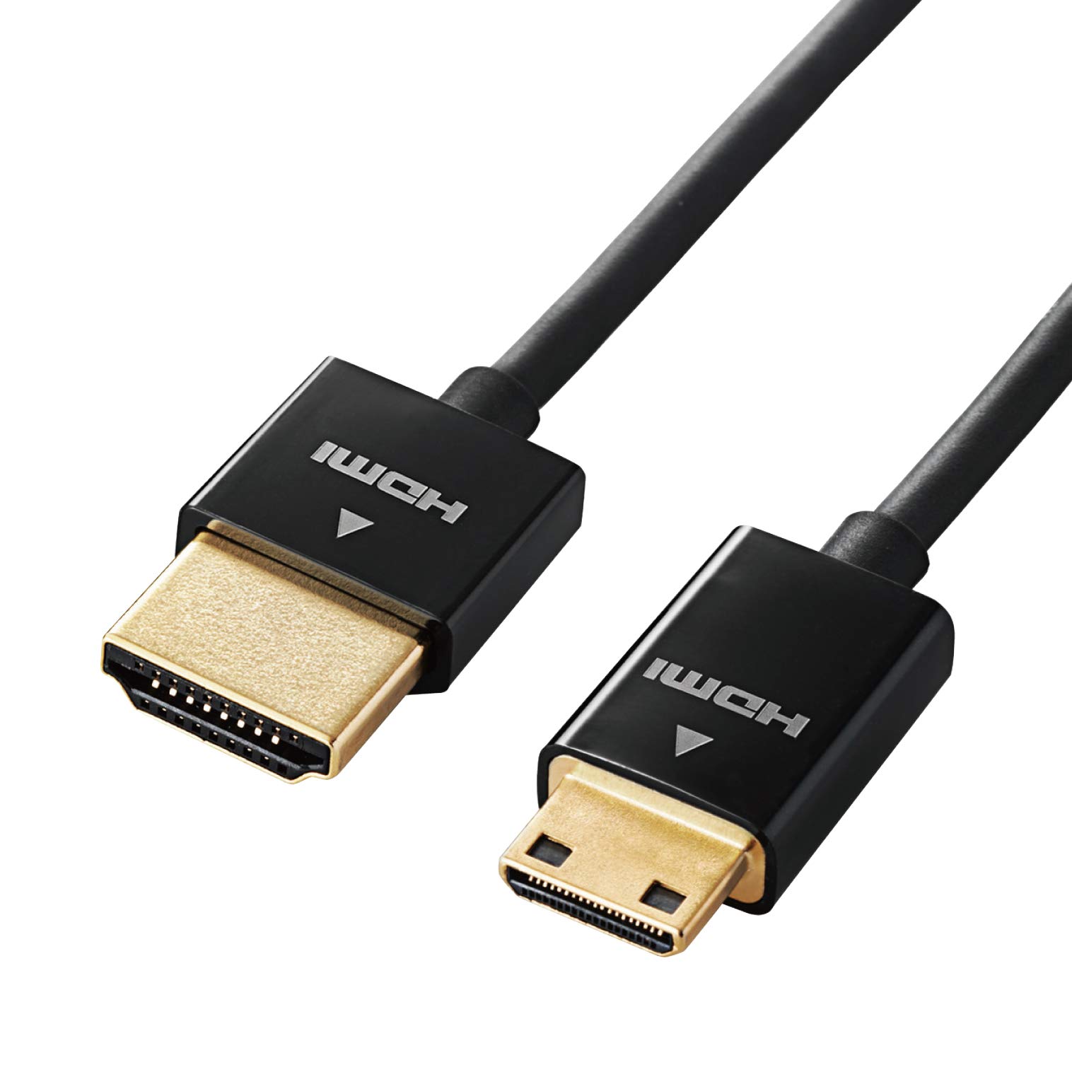 

Кабель ELECOM mini HDMI 1 м совместимый с 4K x 2K супертонкий черный DH-HD14SSM10BK