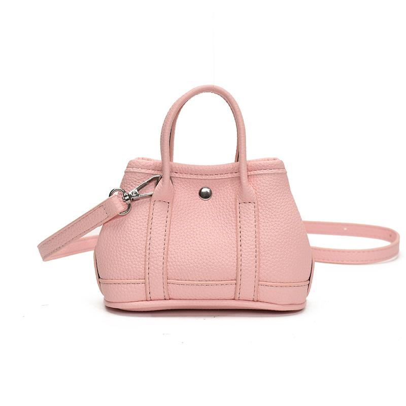 New Product Wholesale Niche Design Simple Mini Handbag Korean Personality Versatile Lychee Pattern Messenger Change Bag Woman