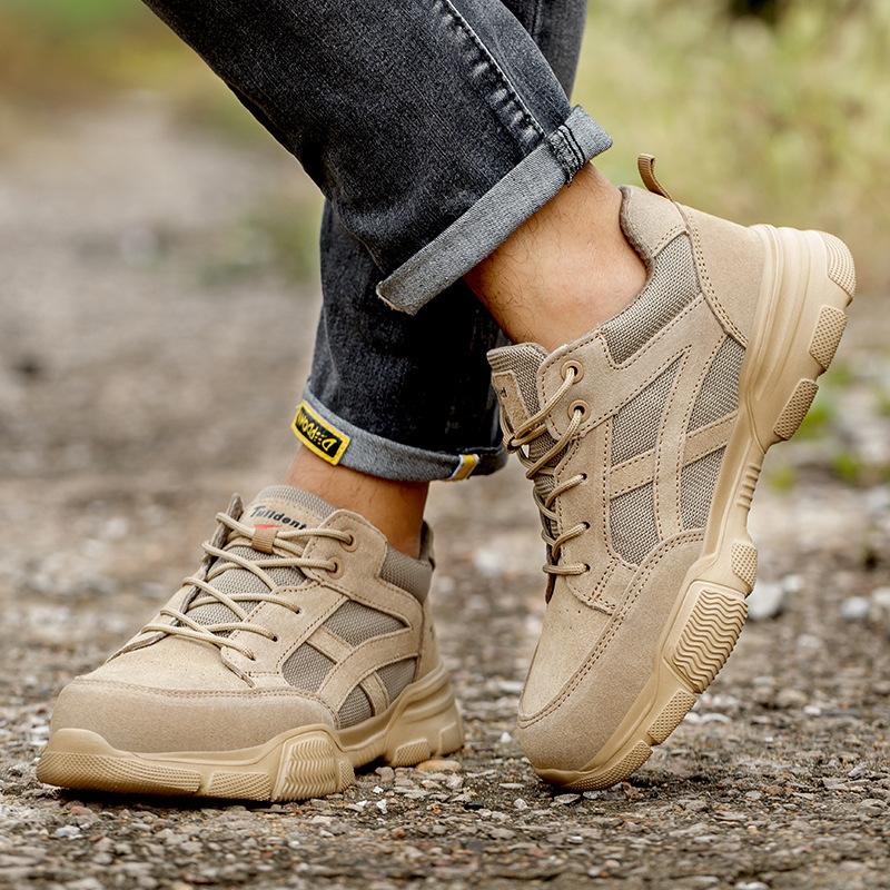 Goedkope Veiligheidsschoenen Heren Voor Werk Sneakers Anti-smash
