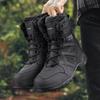 Men's Winter Snow Boots: Plus Velvet Lined, Warm, Cozy Cotton, Cross-Border, Large Size, Hiking & Combat Boots, Desert Style.