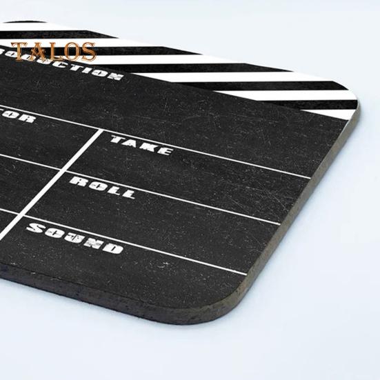 4 stk filmkinolappbrett trebrikkesett Vanntette tekannematter Slitesterk drikkedekke for salongbord Hjemmekontorgaver