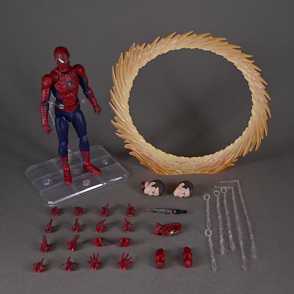 In Stock Mafex 241 Tobey Maguire Spider Man No Way Home Friendly Neighborhood Spider Man Ko Anime Action Figure Model Present Playthings