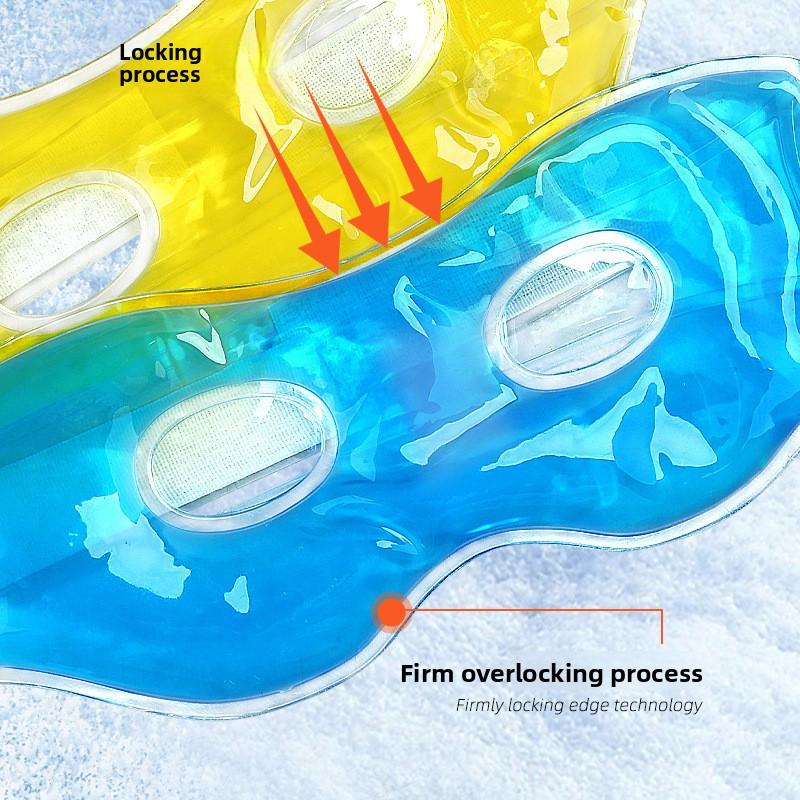 Summer Soft Gel Eye Patch Physical Cooling Both Eyes Soothing Eye Sleep Cool Shading Large Double Hole Eye Mask