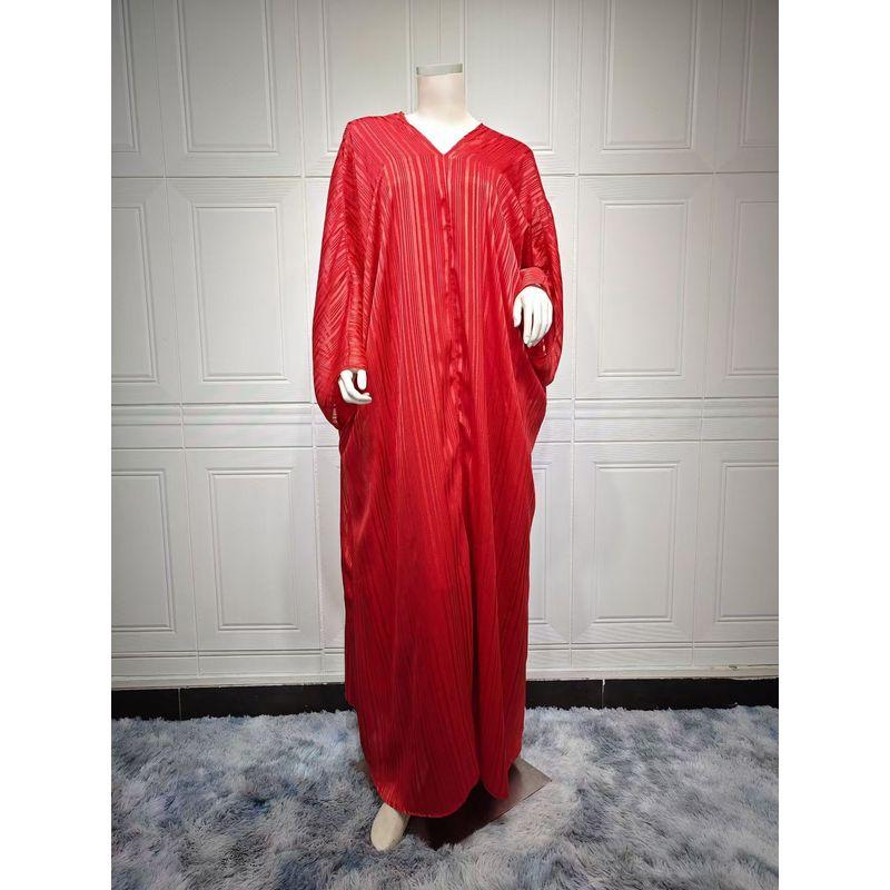 

Новое поступление Модное платье + Внутренняя юбка Костюм-двойка Свободное платье с V-образным вырезом + Комплект с внутренней юбкой Red M