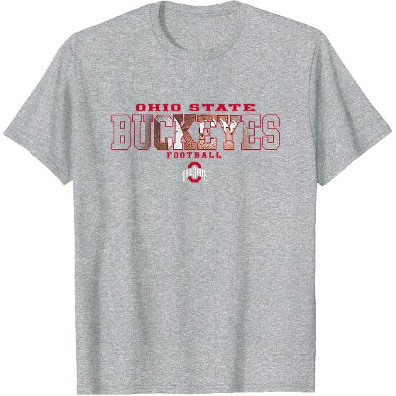 Elite Authentics Ohio State Buckeyes Football Interception T-Shirt, Unisex-Adult, Black, Short Sleeve, Small