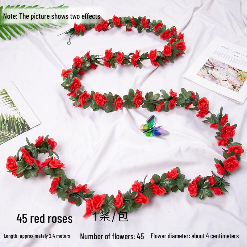 

Artificial Rose Vine Rattan: Indoor Ceiling & Wedding Decoration