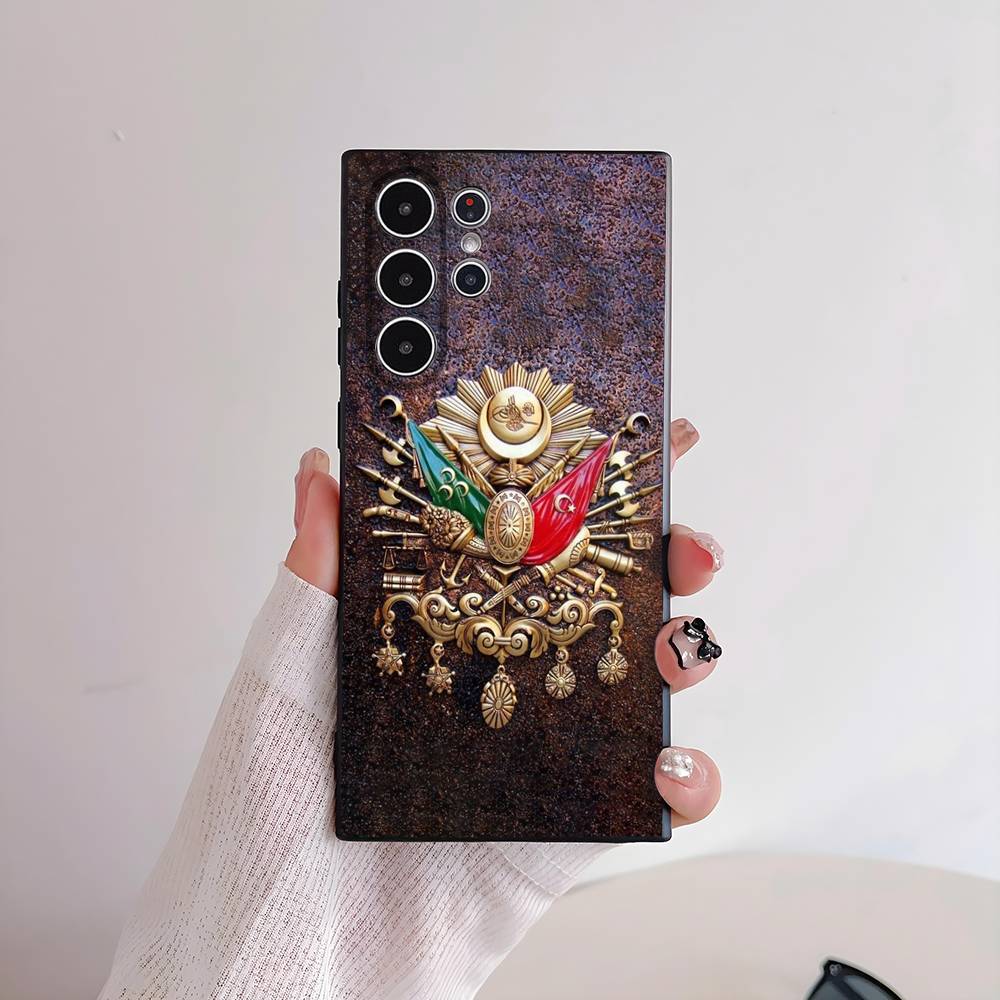 Ottoman Empire Coat Of Arms Phone Case For Samsung S series s21 s22 s23 s24 s25 FE Plus Ultra TPU Soft to Skin-friendly case