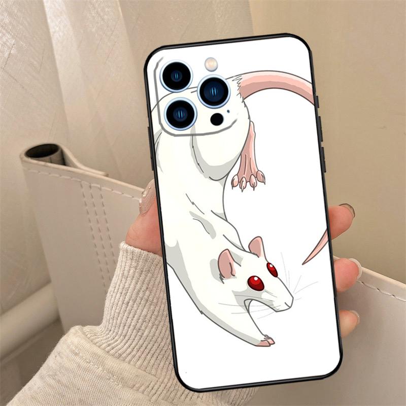 Cute Rattie Rats Phone Case For iPhone 16 15 14 13 11 12 17 Pro Max Mini 15 16 Plus 16e 17 Air Cover Coque
