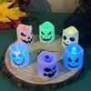 1 Set Halloween Led Ghost Pumpkin Candle Light Glowing Lamp Halloween Party Home Bar Decoration Haunted House Horror Props