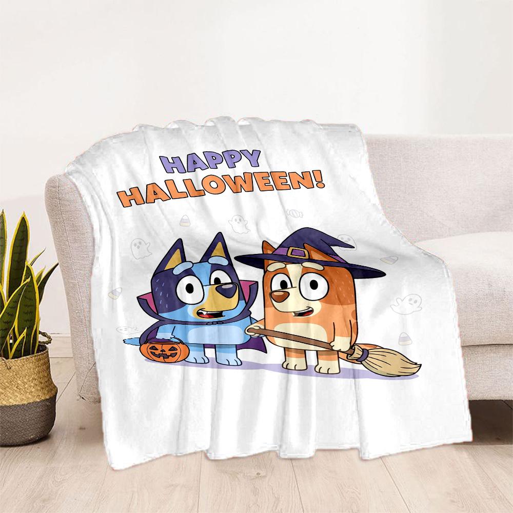 Bluey Family Adventure Blanket Soft & Cozy Perfect for Sofa Picnics Chair All-Season Use Digital Print Unique Gift for Family and Friends Camping