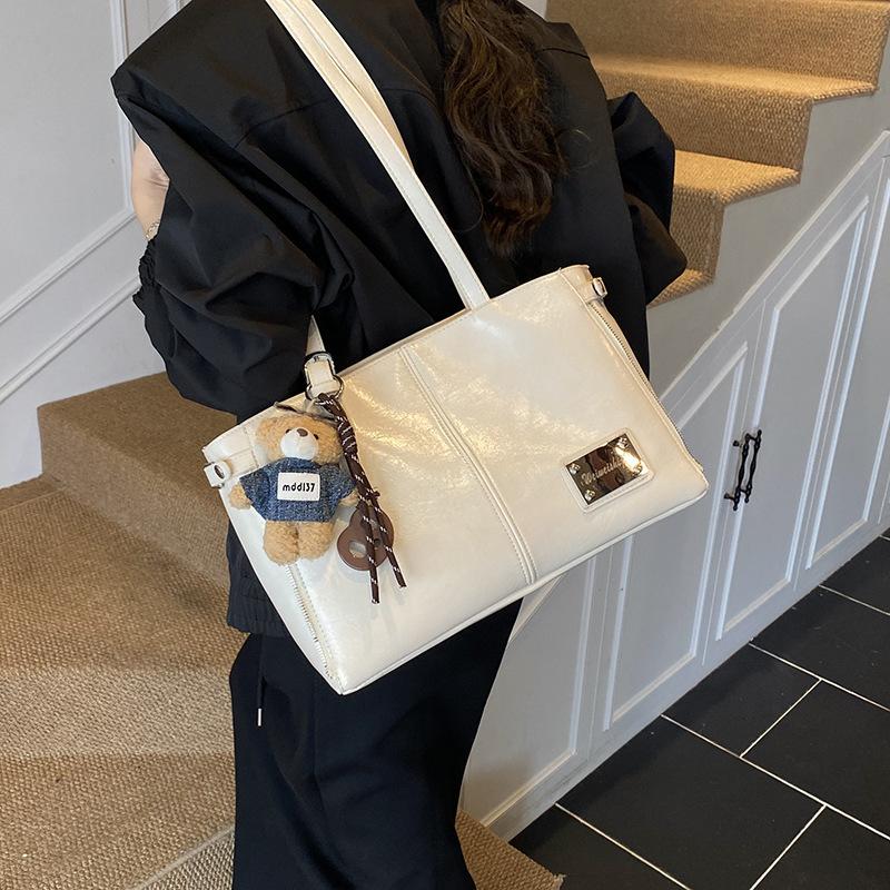 Retro Umhängetasche mit großem Fassungsvermögen Damen Herbstmode vielseitig hochwertig Unterarm-Tragetasche