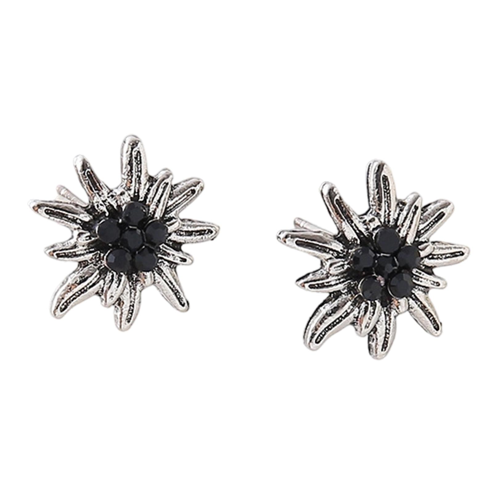 

Elegant Edelweiss Drop Earrings Fashion Ear Jewelry Alloy Texture Trendy Accessories Suitable for Women Teens Present