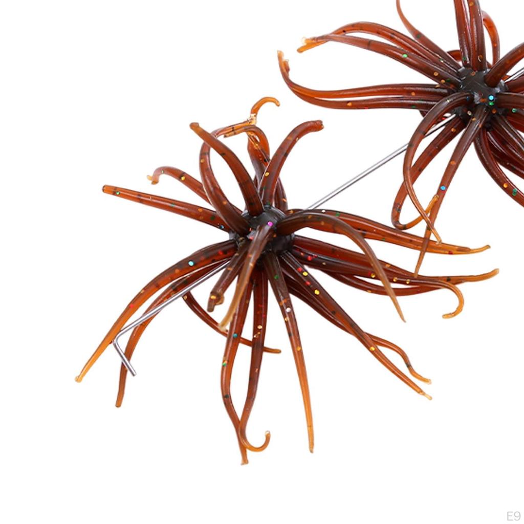 2 Pieces Fishing Lures Lure with Hooks Swimbait for Walleye Bluegill Sunfish Crappie