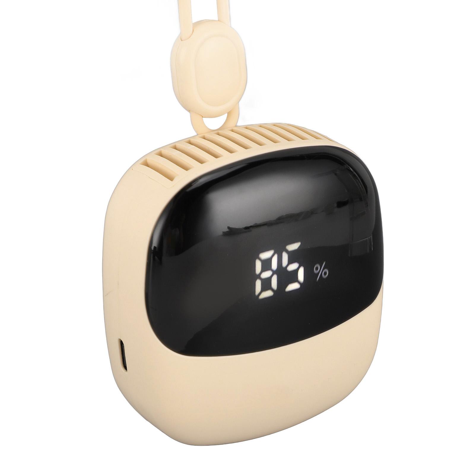 USB Neck Hanging Fan Portable Handheld Cooling Necklace Fan Rechargeable Fan For Traveling Camping