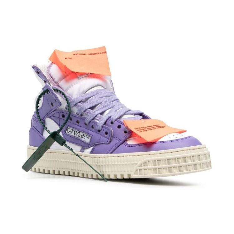 Off-White Off-Court 3.0 High White Purple Women Sneakers OWIA112S23LEA0010137