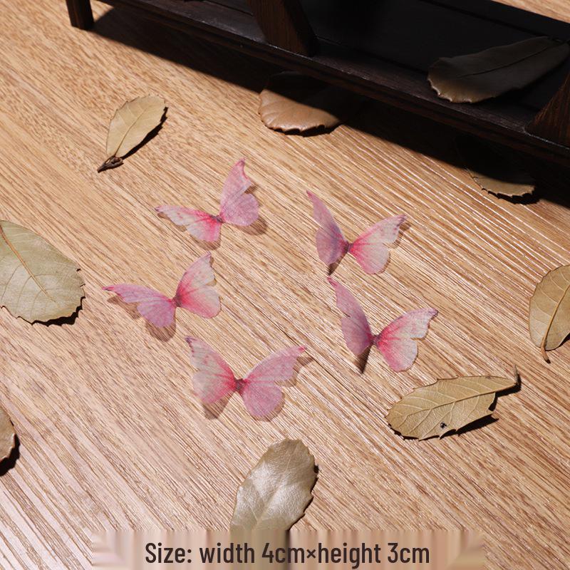 Single-Layer Tulle Butterfly Wings: Ancient Style Hairpin and Headdress DIY Materials