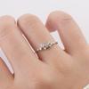 Silvere Glam A Niche Design Moissanite Ring, A Pure Silver Ring For Women's Starry Sky, A Trendy And High-end Accessory