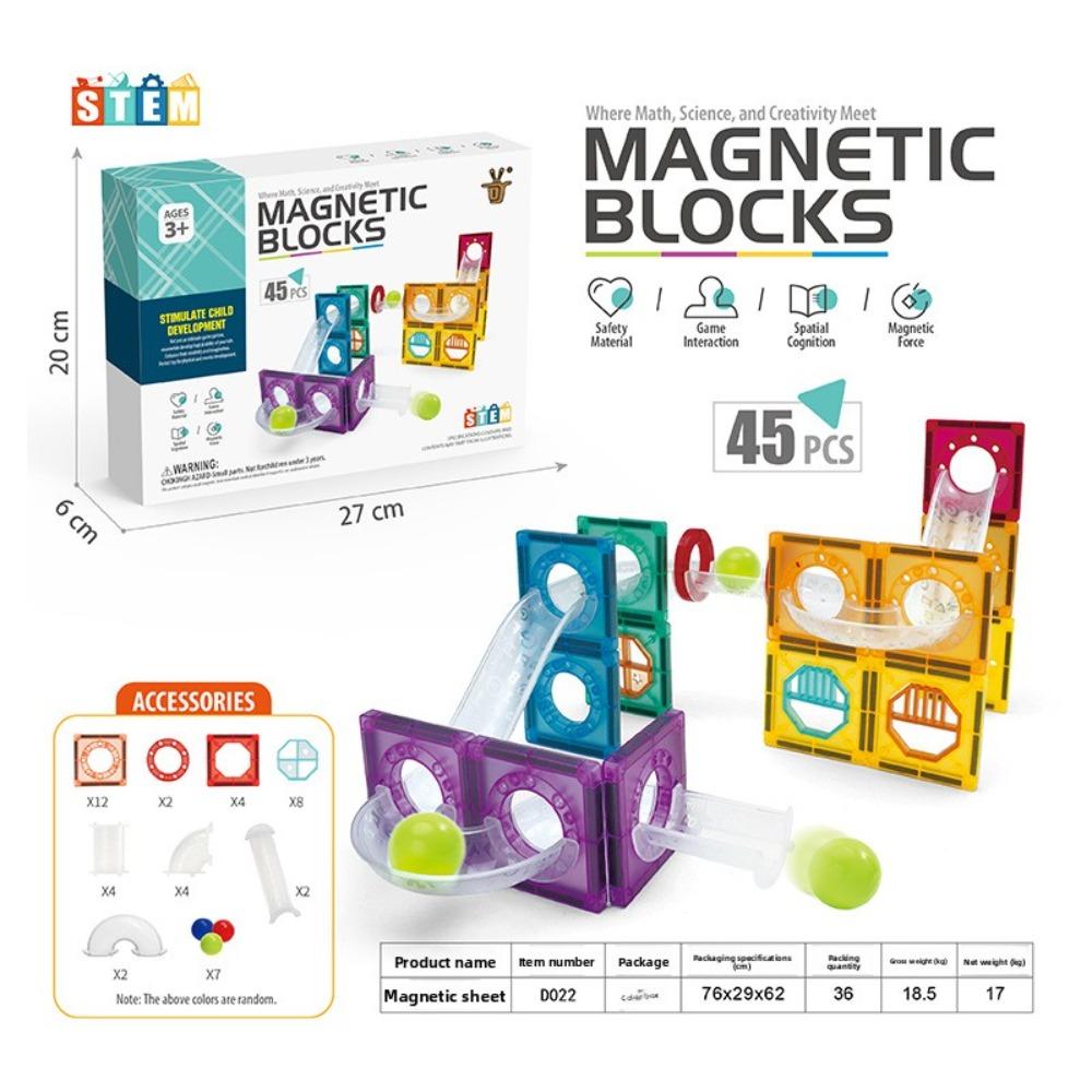 Track Magnetic Sheet Magnetic Sheet Building Block Educational Toy Rail Car Magnetic Sheet Magnet Construction Toy