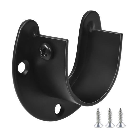 1/4/8Pcs Stainless Steel Closet Rod Holders Strong Load-bearing