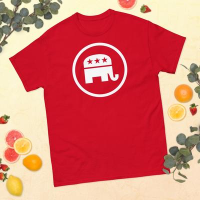 Republikanisches Logo Vote Rot Unisex-T-Shirt