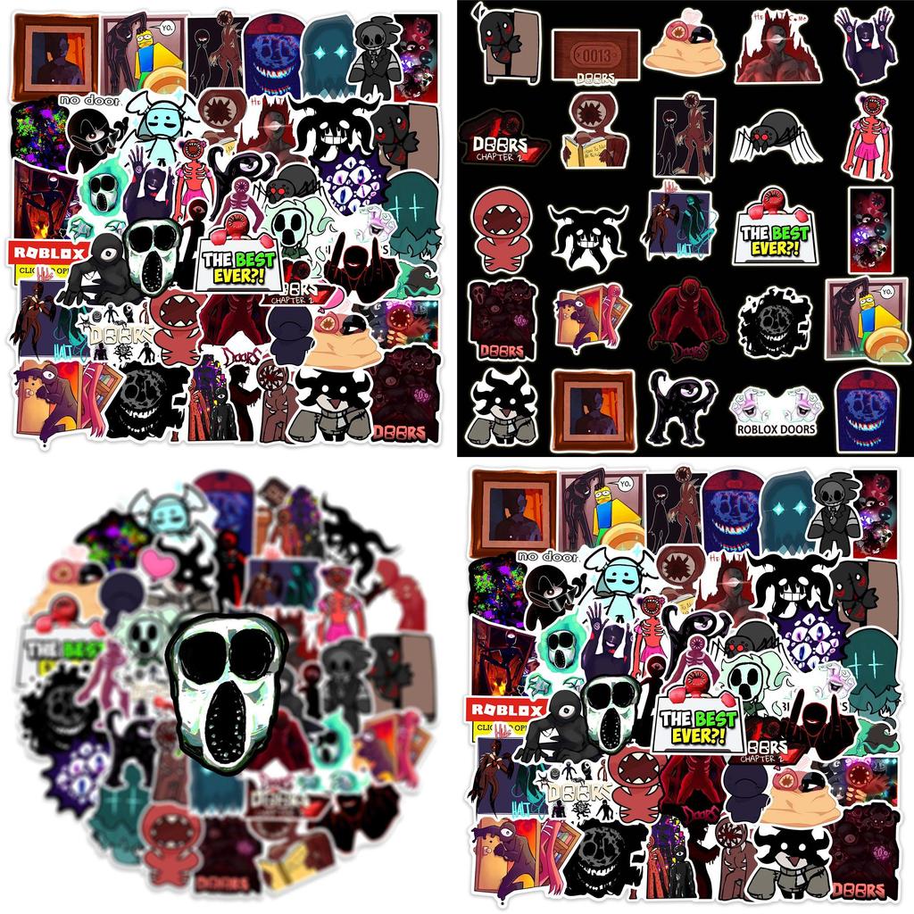 50ks Vysoce kvalitní Roblox figurka Dveře Vodotěsná sada samolepek Pro scrapbookování a dekorace