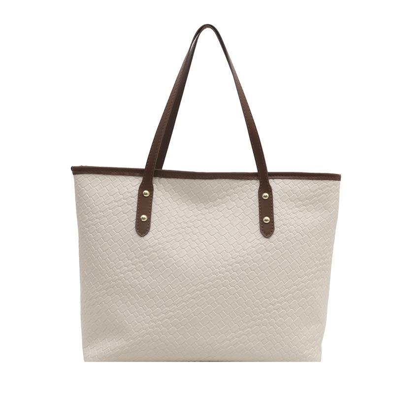 Large capacity woven bag women's retro versatile shoulder underarm bag portable tote bag