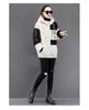 Korean Style Plus Size Mid-Length Lambswool Hoodie for Women - Slimming, Versatile, Thickened, and Cozy.