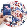 50 Sheets Flower Bookmark & DIY Art Stickers - Waterproof & Creative Designs