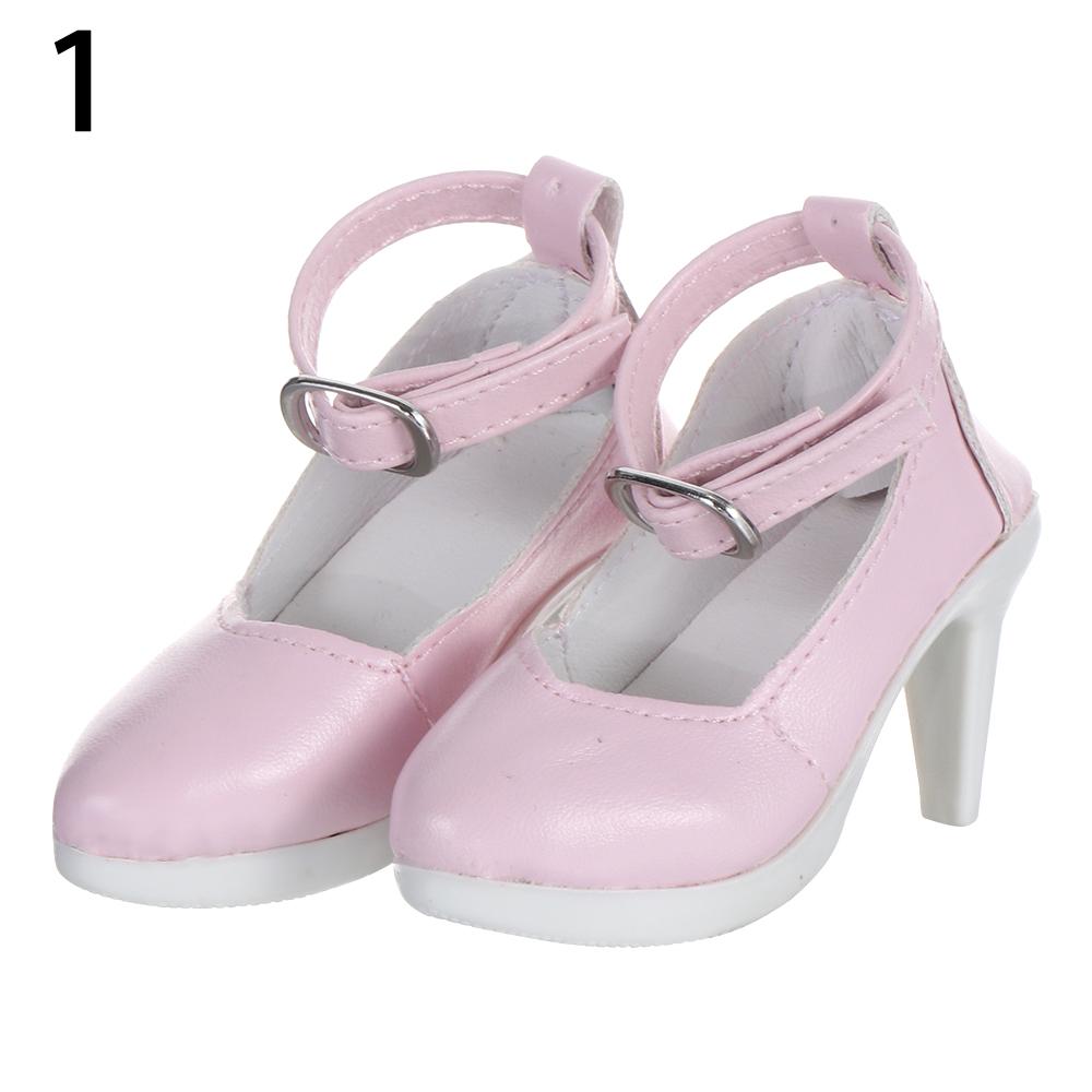 60CM Doll Shoes Princess High Heels Fashion PU Leather Boots Long Knee High Boots For 1/3 Bjd Doll Clothes Accessories